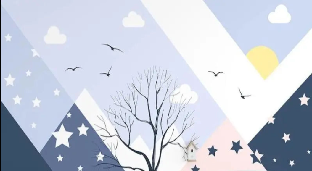 Sfondo blu con stella