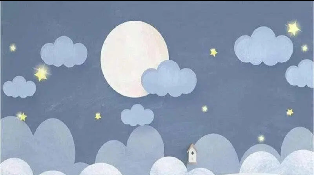 Nuvole da parati blu