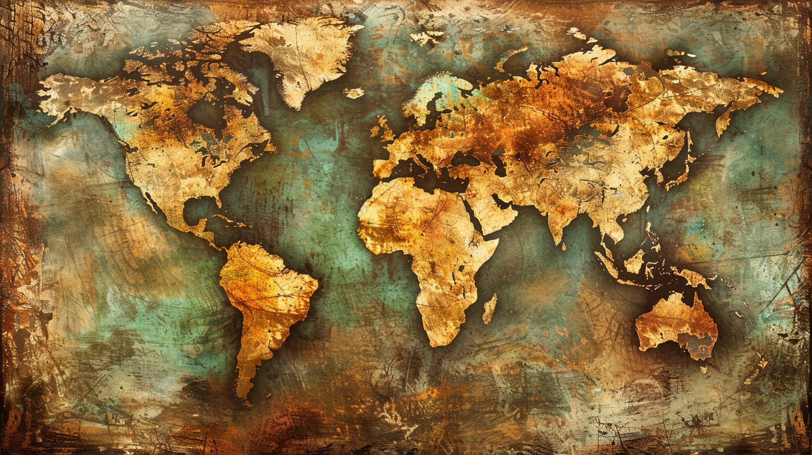 Papier Peint Carte Du Monde Ancienne