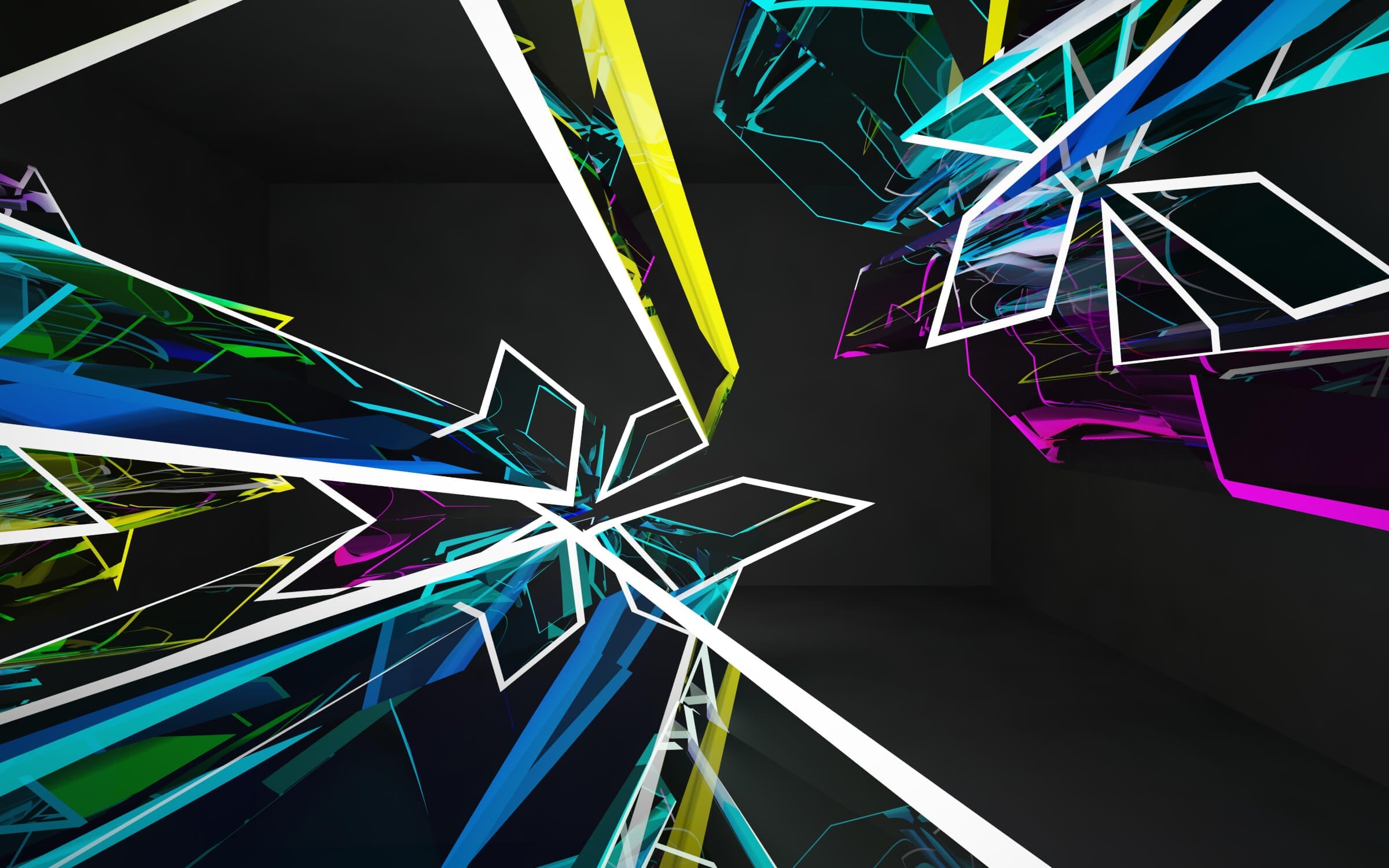 Papier peint Lumières néon 3d