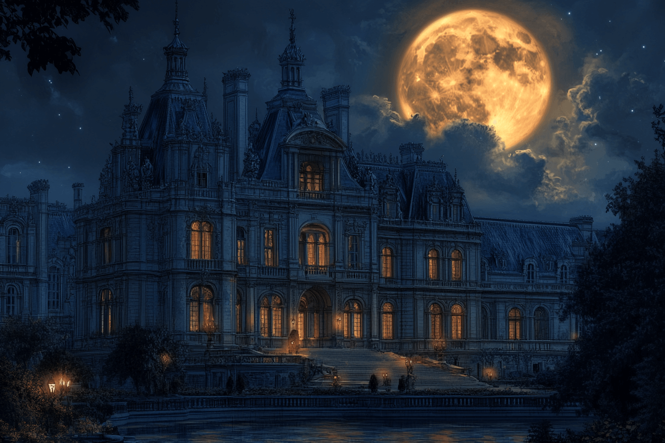 Papier Peint Palais et Lune