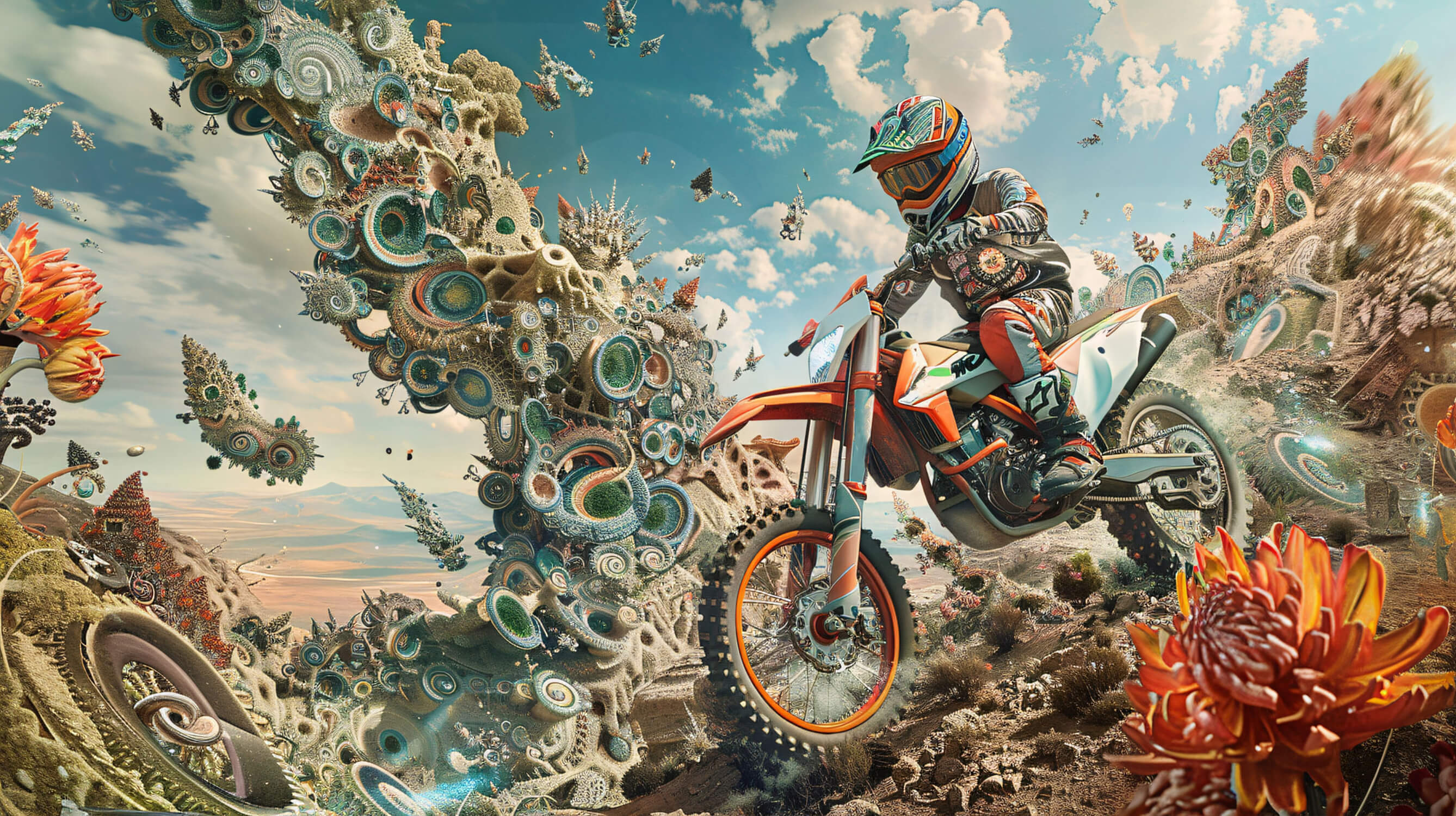 Papier peint jeux vidéo moto