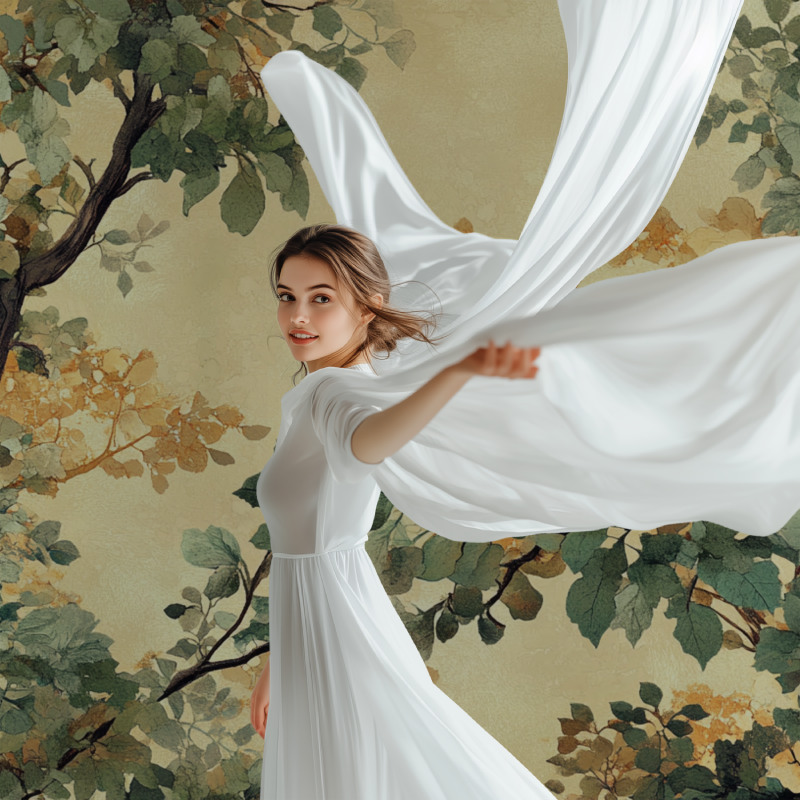 Papier peint arbre chene modele