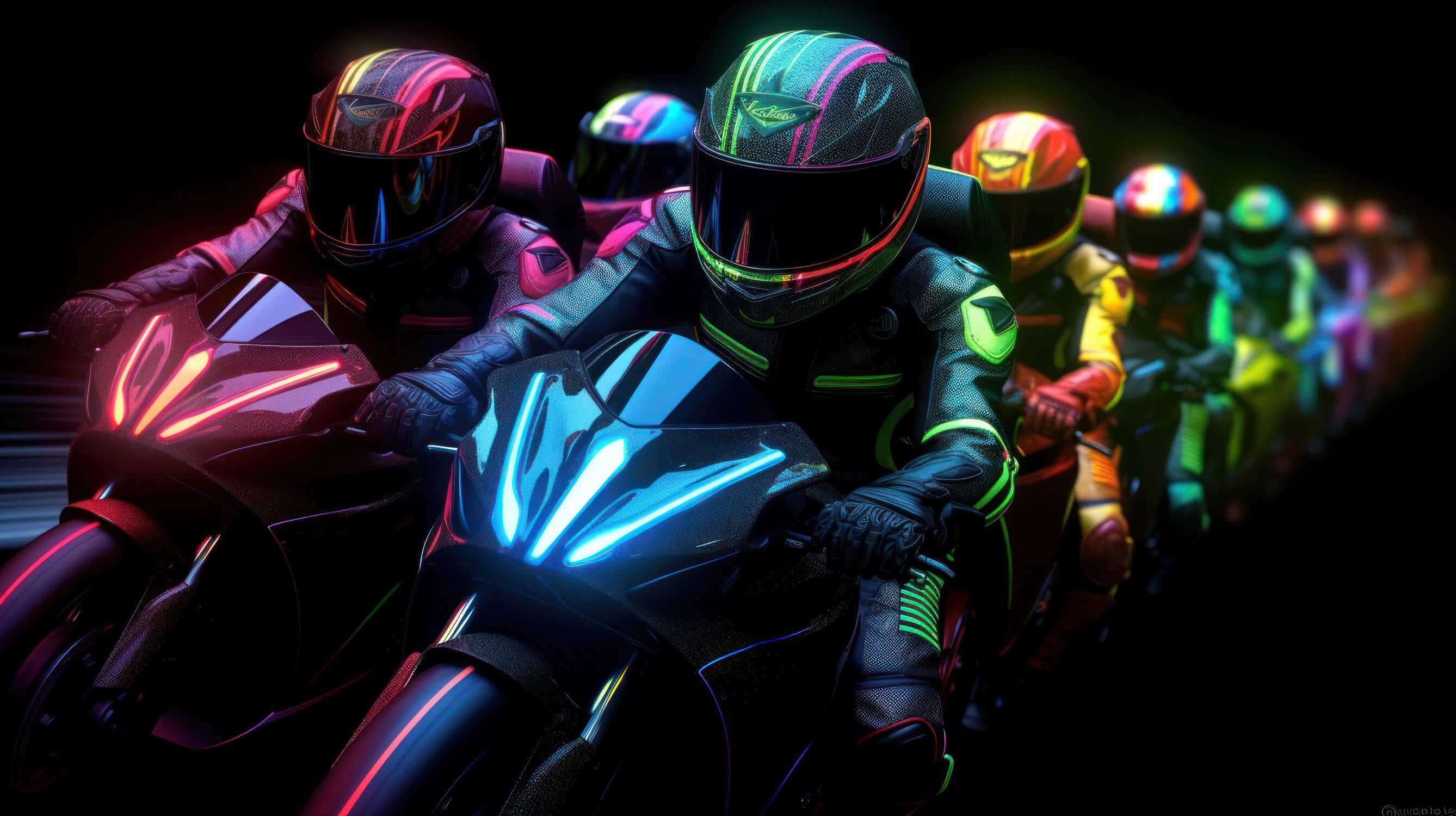 Papier Peint Pilote Motocross Led