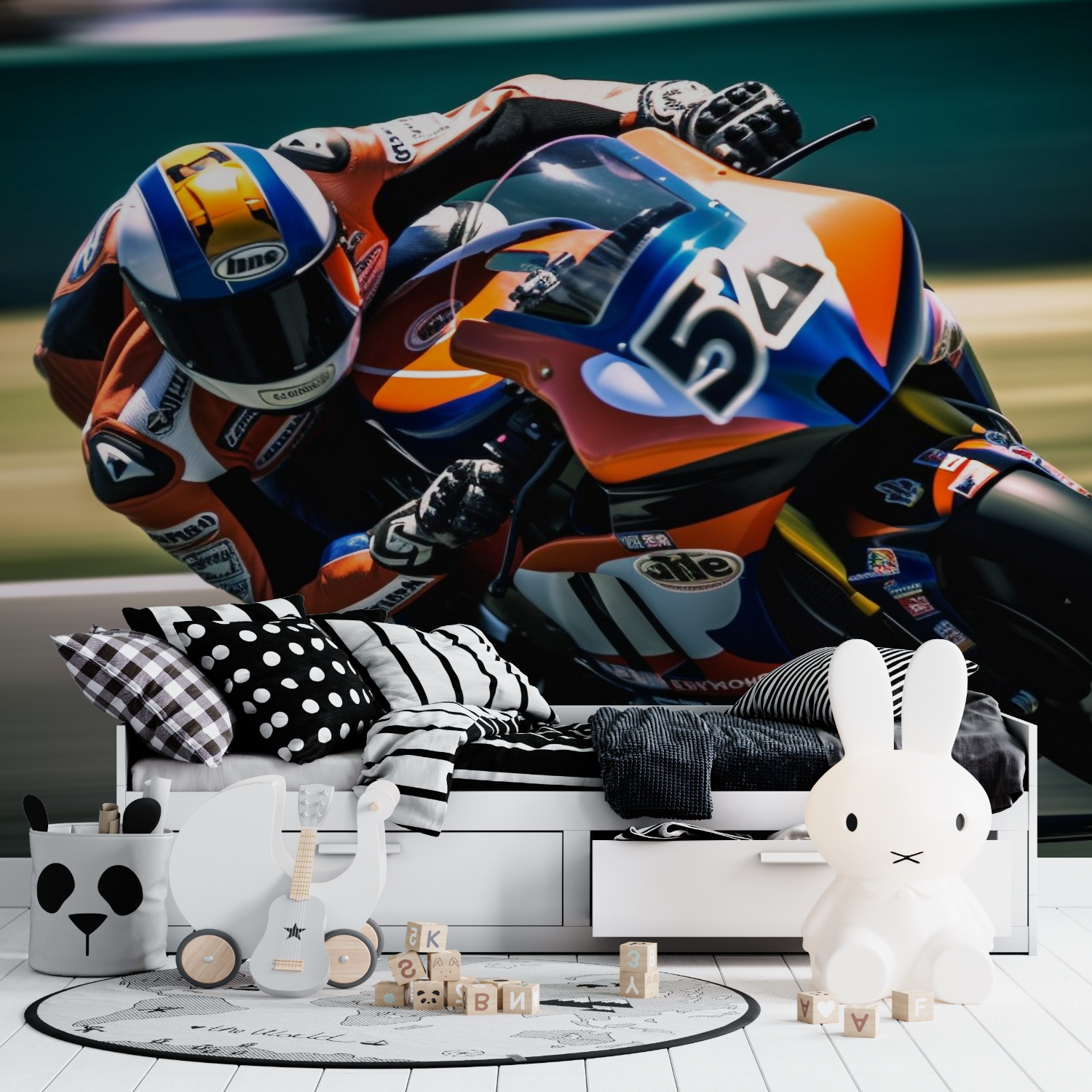 Papier peint moto gp tapisserie ado