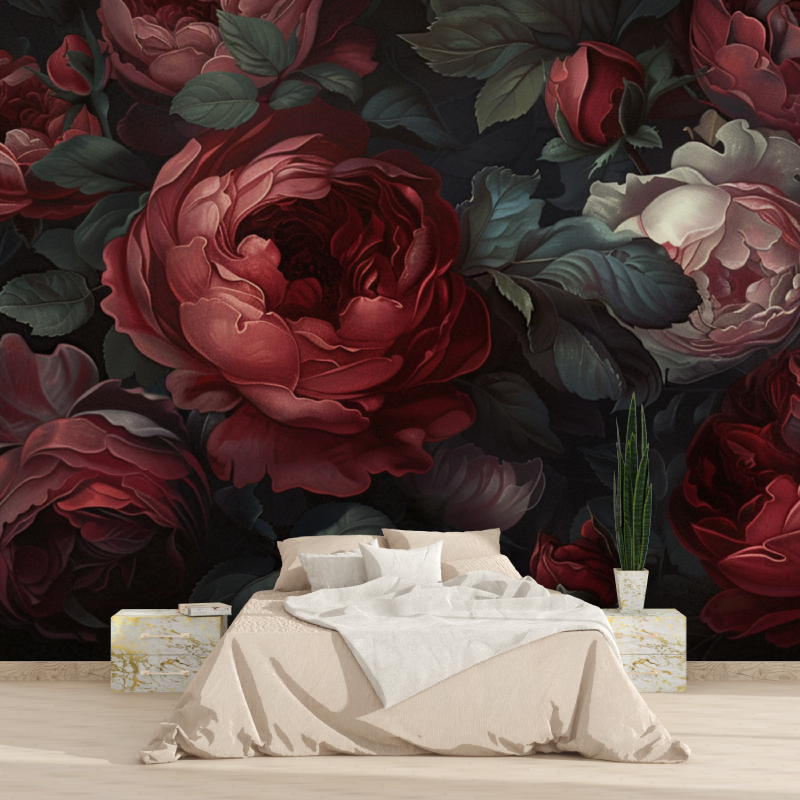 Papier peint pluie de fleurs tapisserie 2025