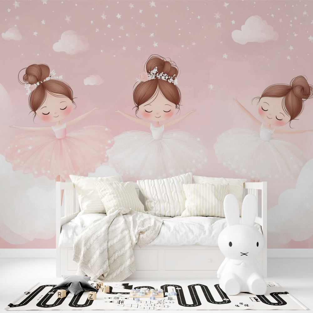 Papier peint danseuses fille tapisserie fille