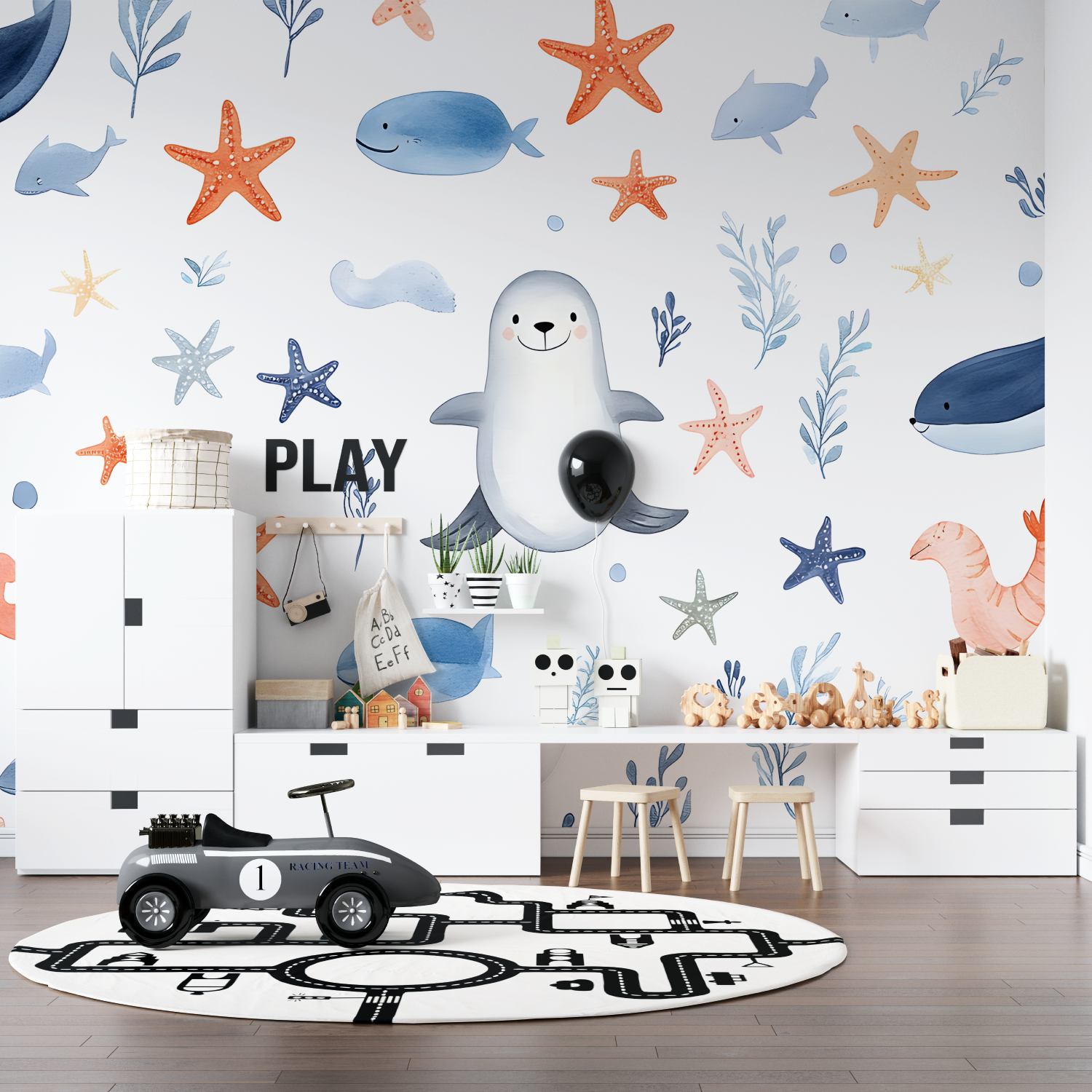 Papier Peint Bébé Océan - tapisseries murale