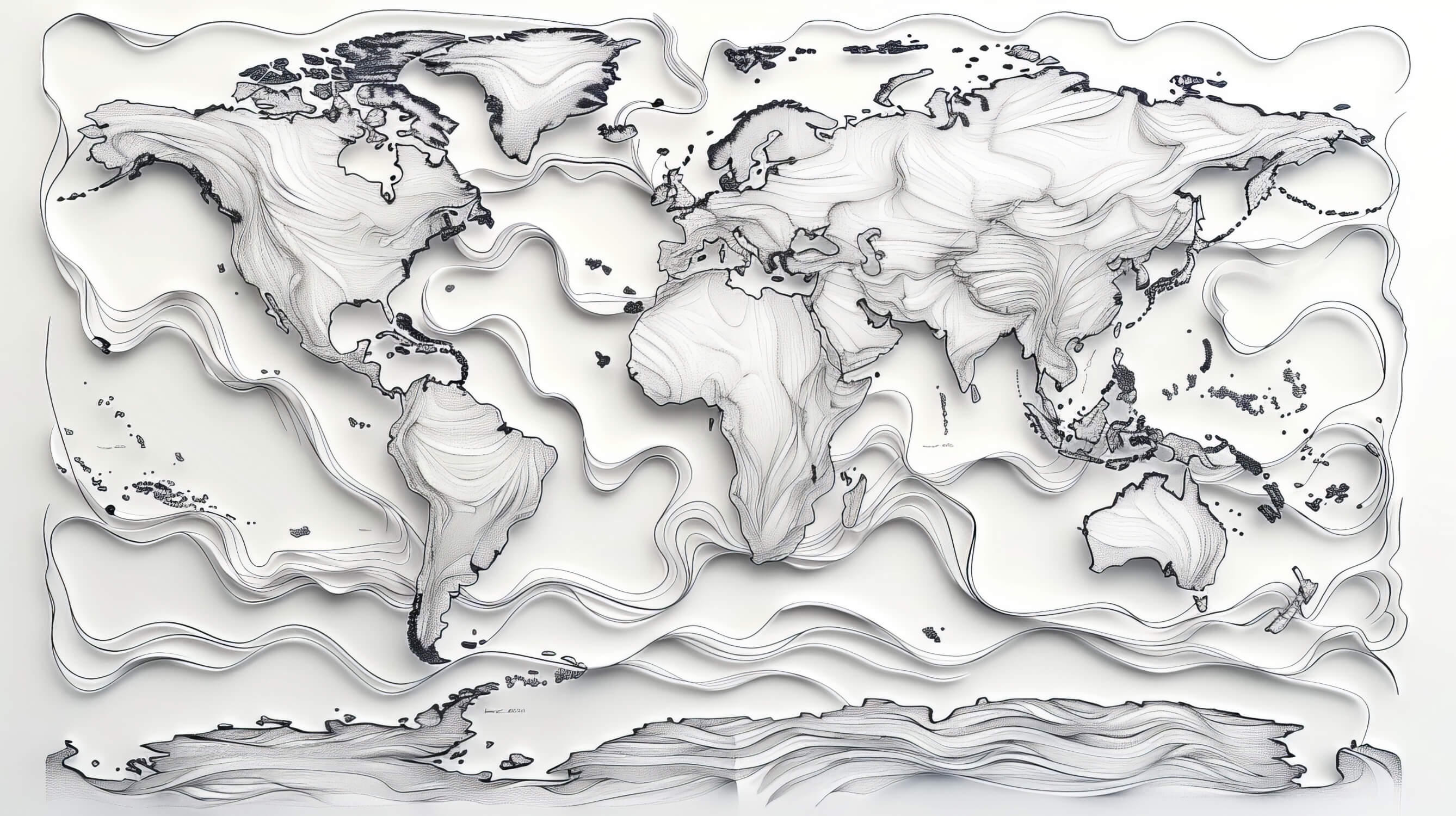 Papier Peint Carte Du Monde Art Design