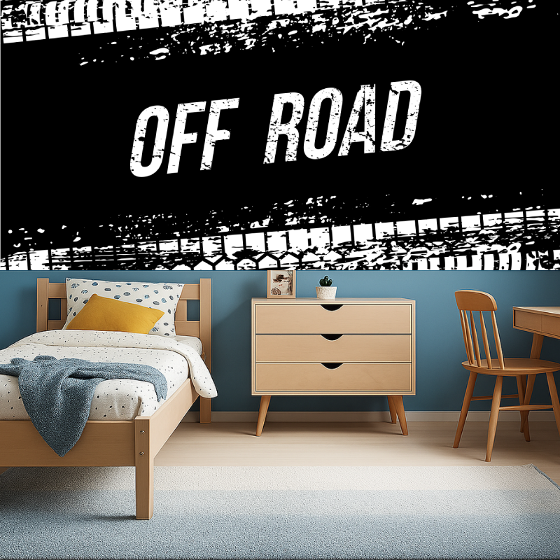 Frise papier peint pneu moto garcon456