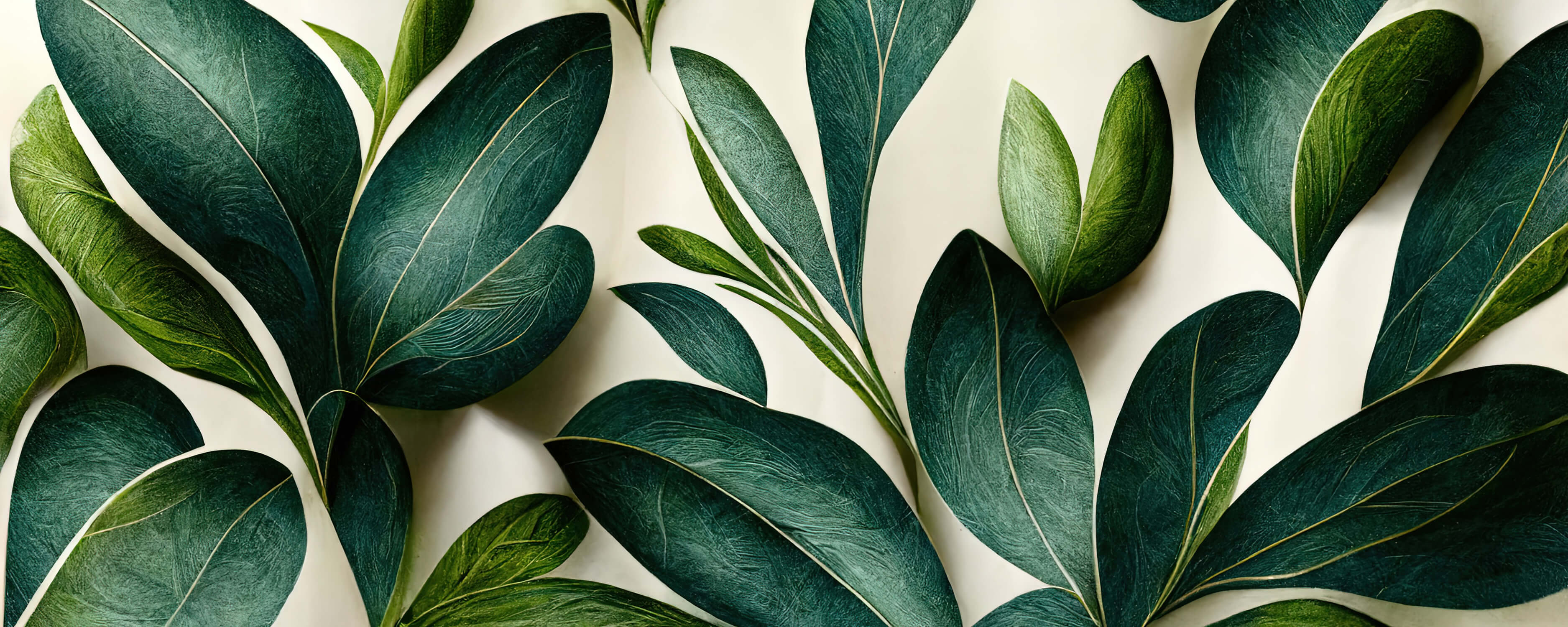 Papier Peint Végétal Vert