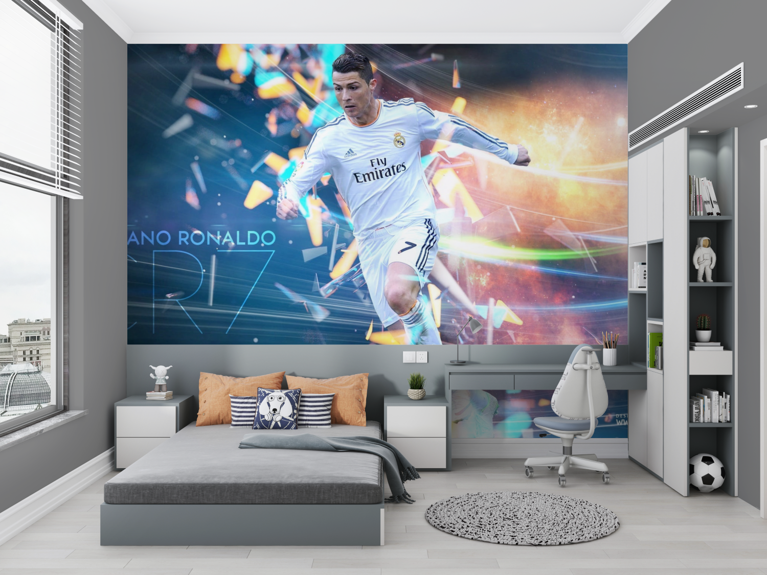 Papier peint cristiano ronaldo chambre petit