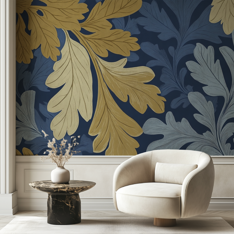 Papier peint vintage original chaise tendance