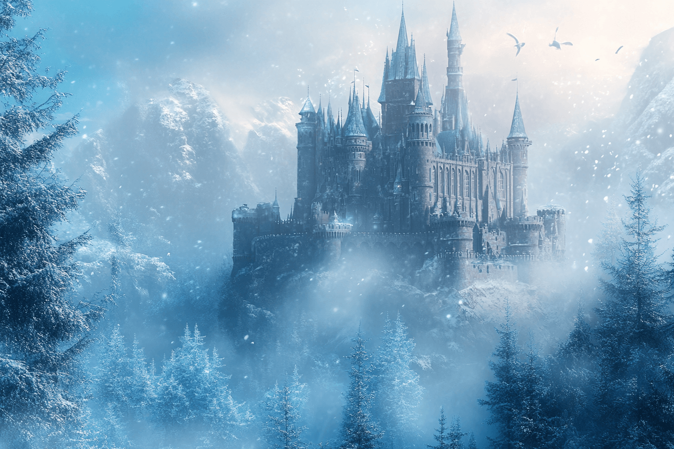 Papier Peint Princesse Château Glacial