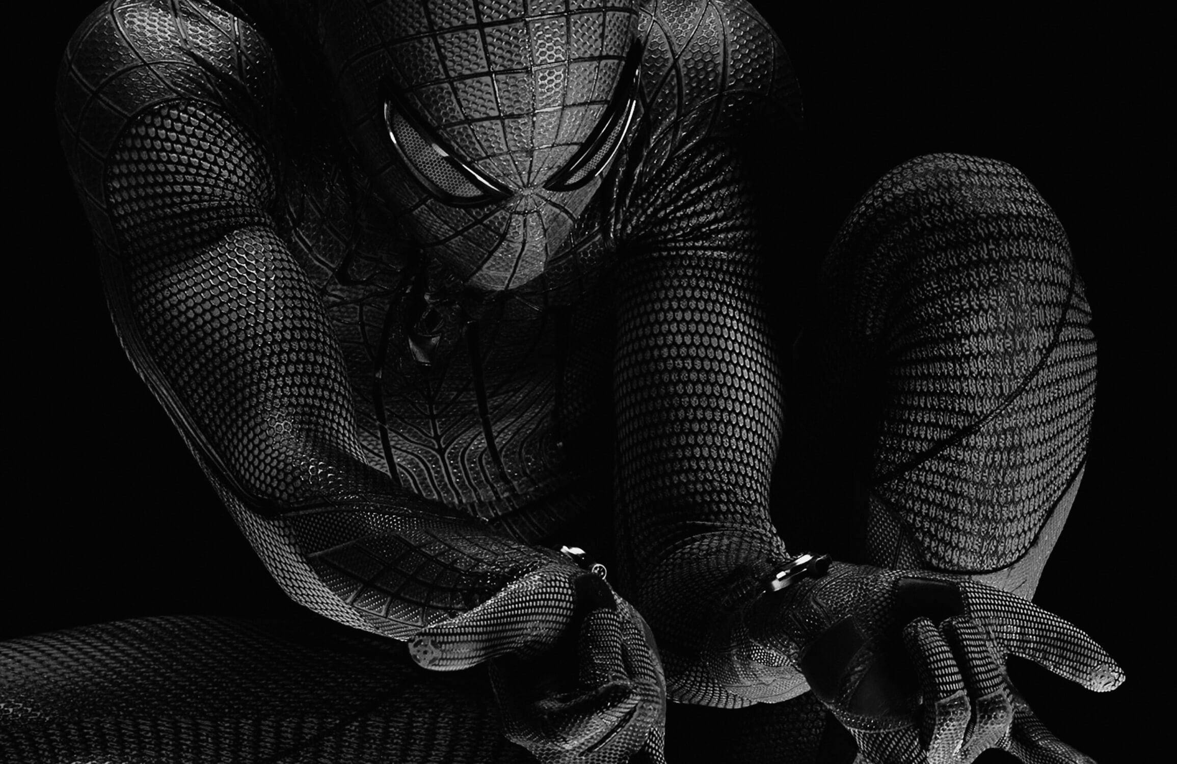 Papier Peint Spiderman Noir Design