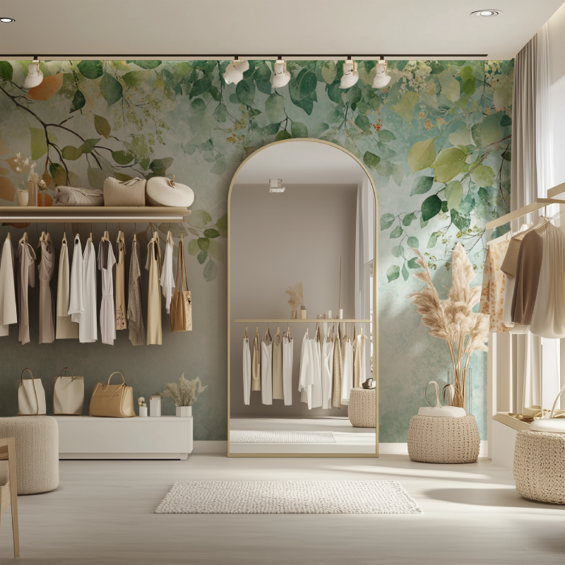 Papier peint arbre de connaissance dressing