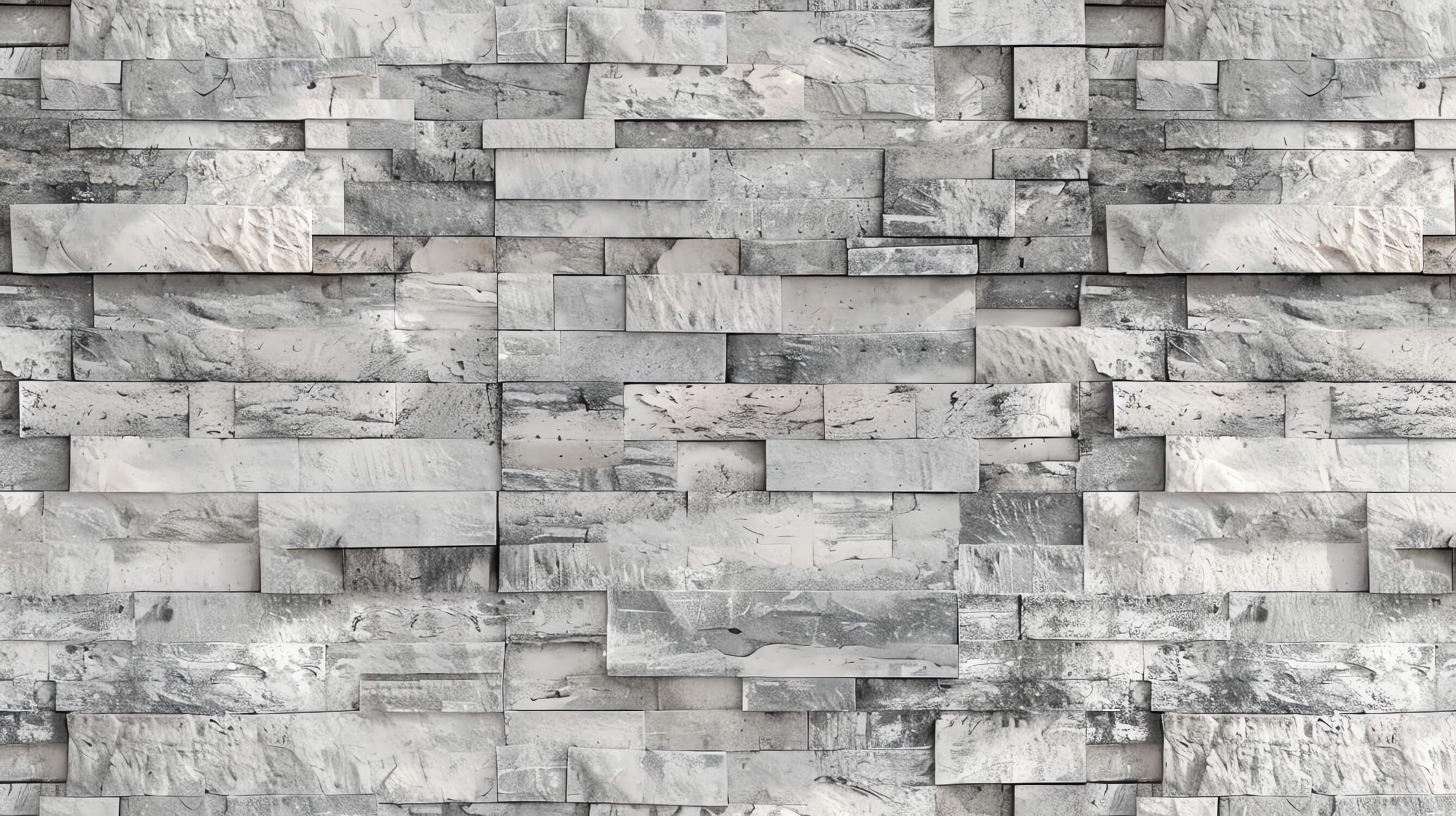 Papier Peint Pierre Gris