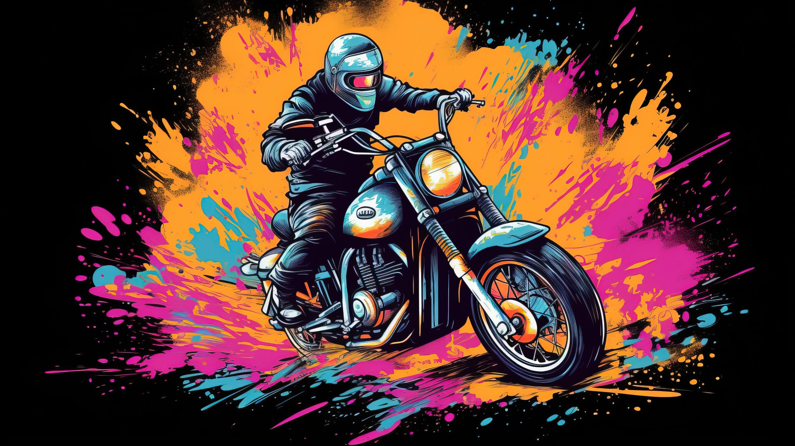 Papier Peint Graffiti Moto