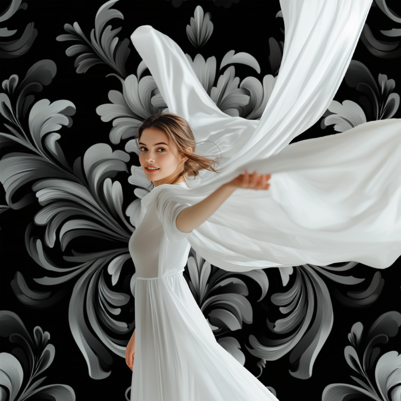 Papier peint vintage monochrome modele