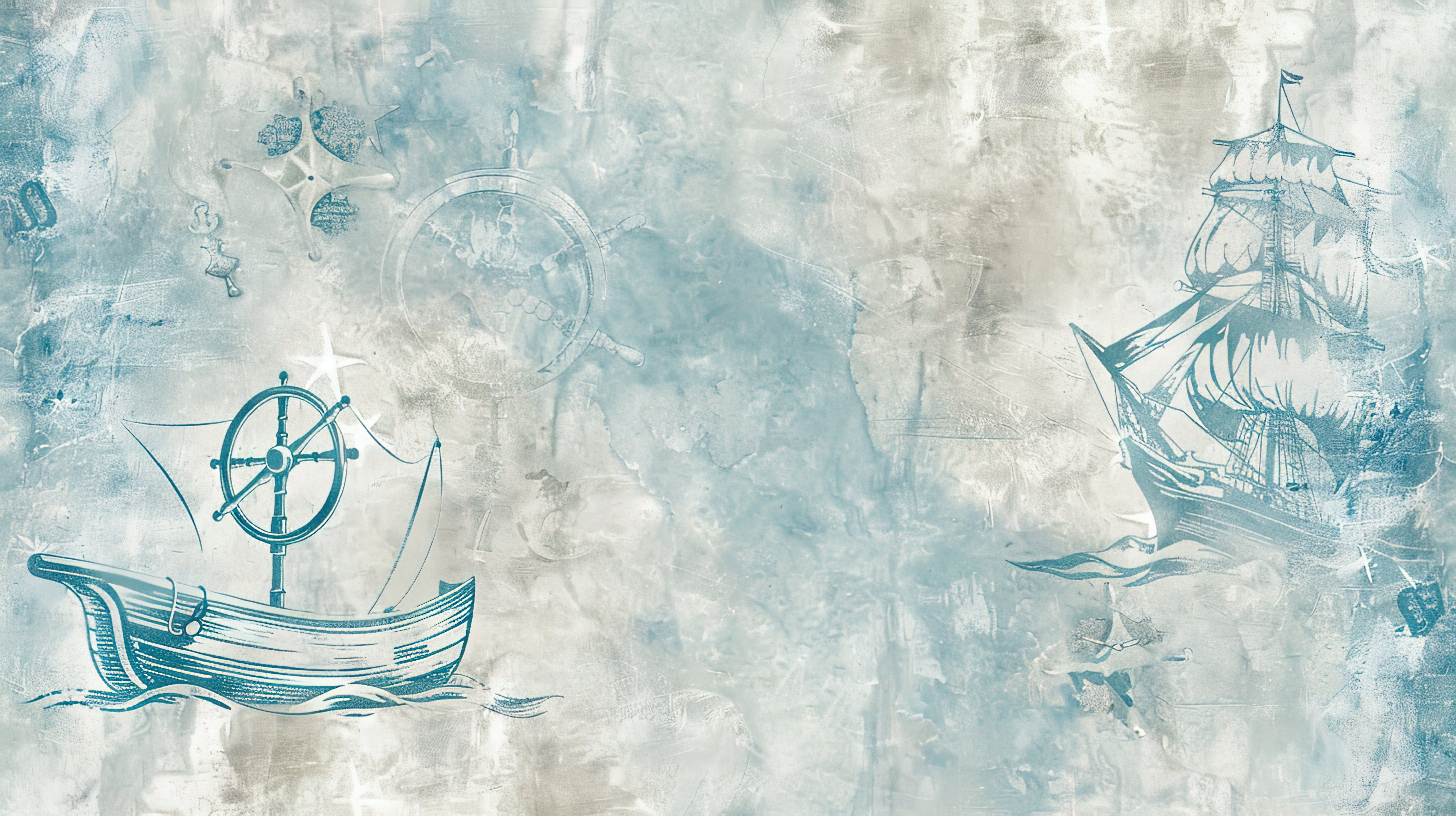 Papier peint bébé vintage nautique