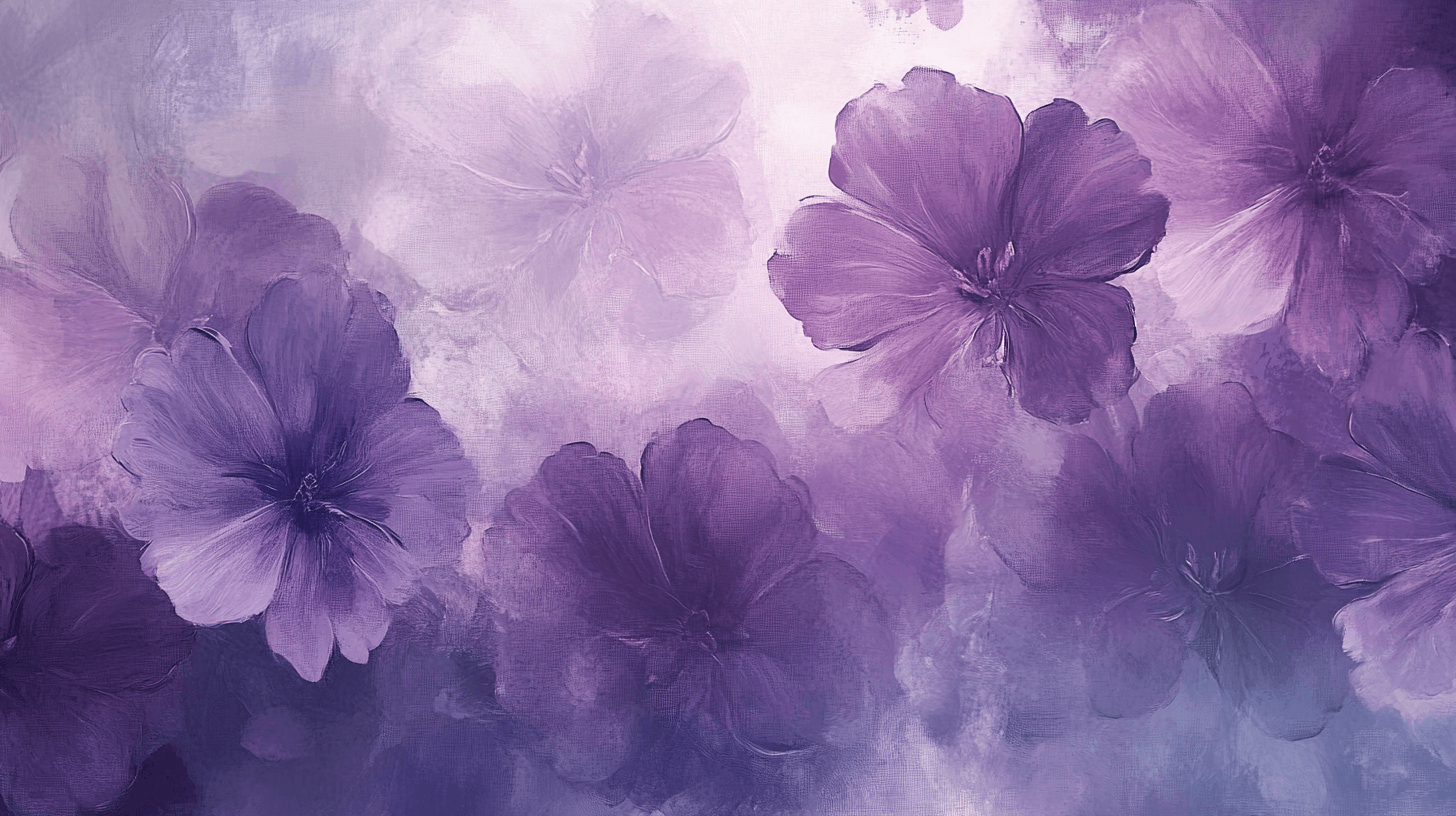 Papier Peint Fleur Mauve