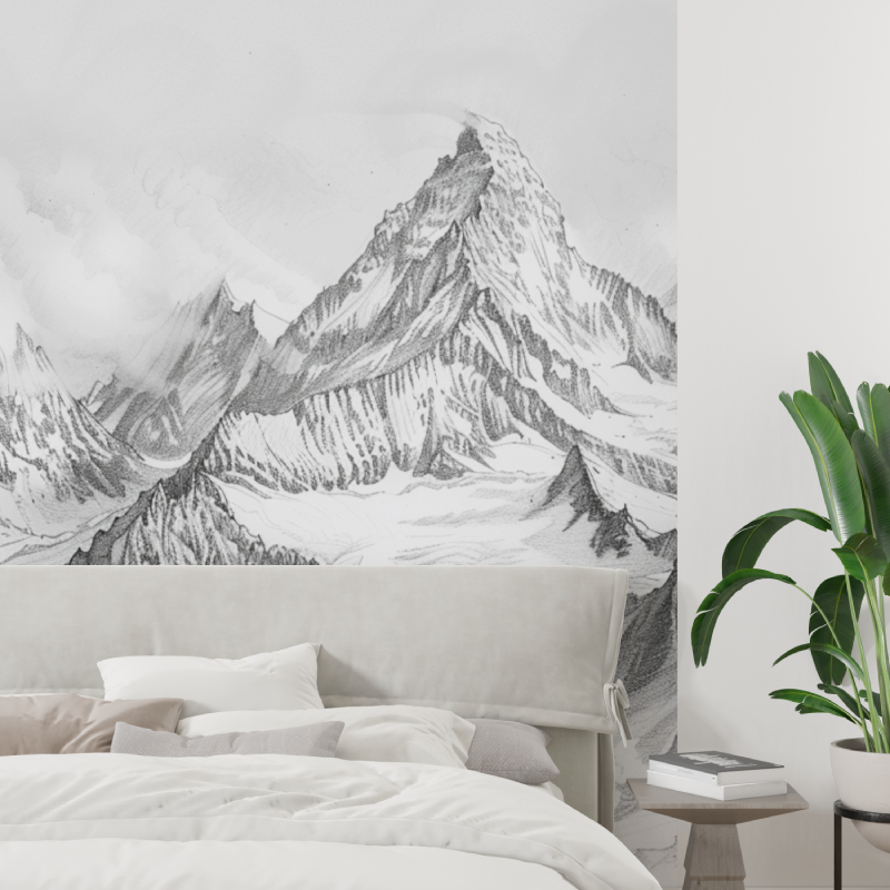 Papier peint panoramique mont cervin tapisserie tendance