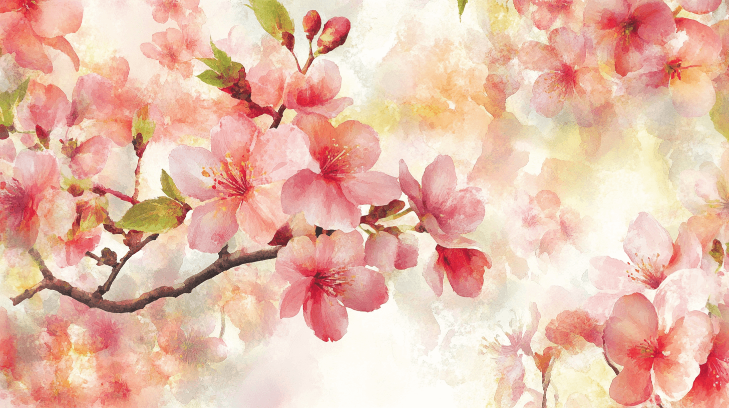 Papier Peint Fleur Japonaise