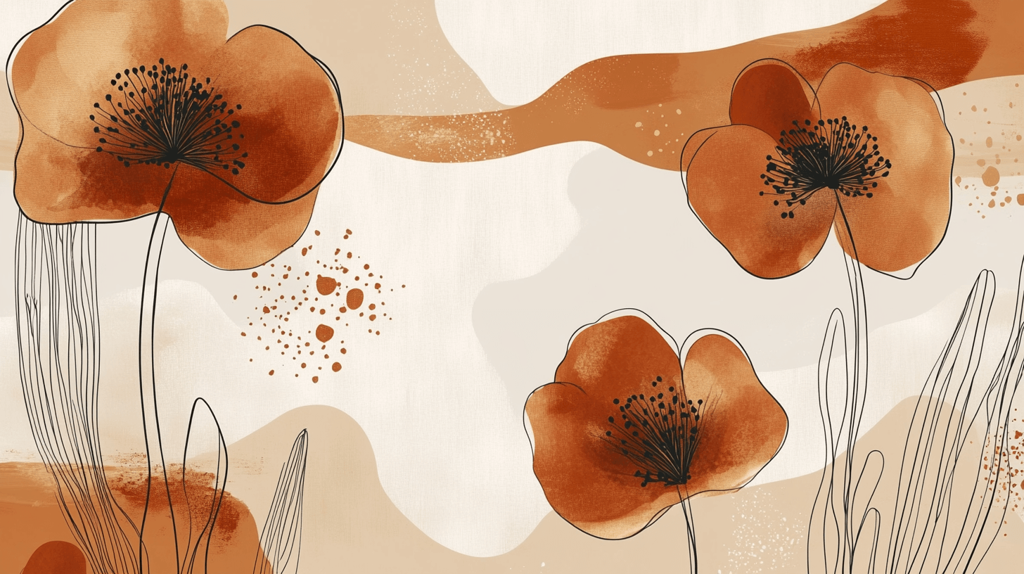 Papier Peint Aquarelle Fleurs Et Arches Boho