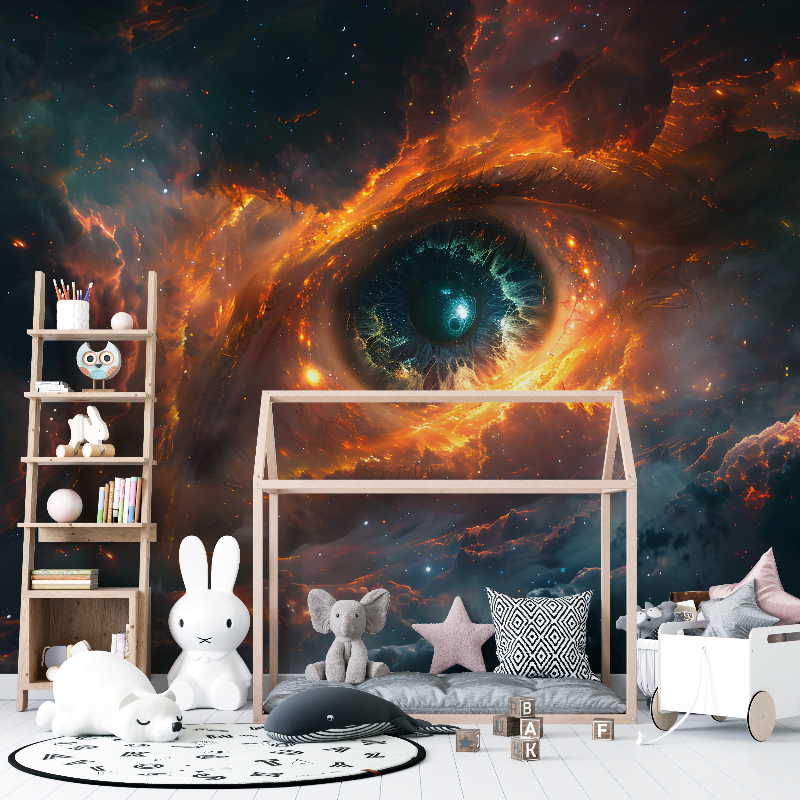 Papier peint trompe loeil espace 12