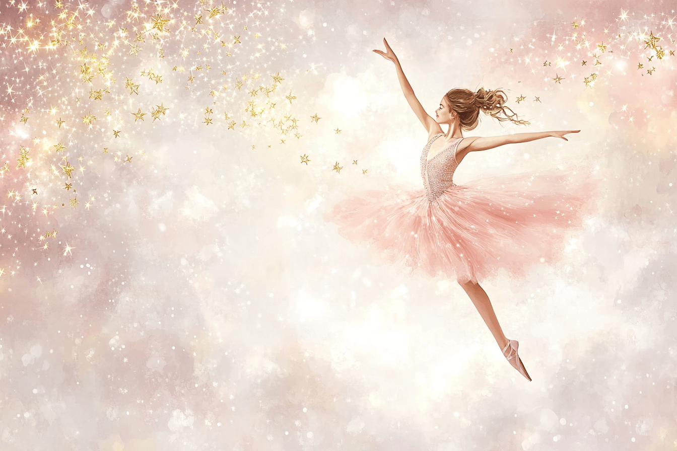 Papier Peint Princesse Danseuse dans les Nuages