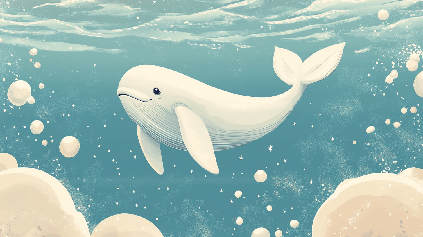 Papier Peint Baleine Bébé