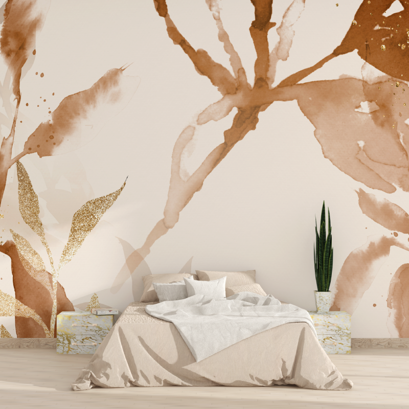 Papier peint aquarelle pour salon tapisserie 2025