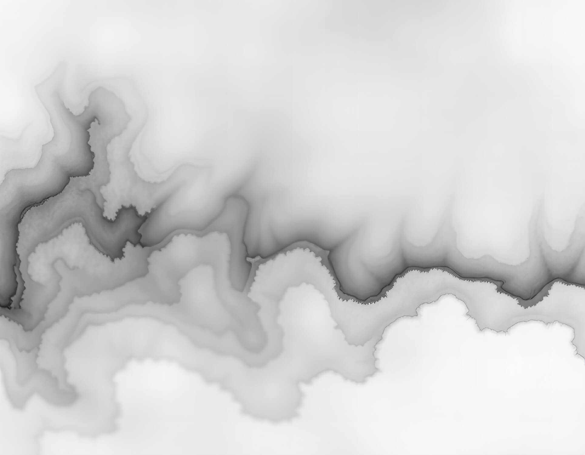 Papier Peint Aquarelle Nuages Noir Et Blanc
