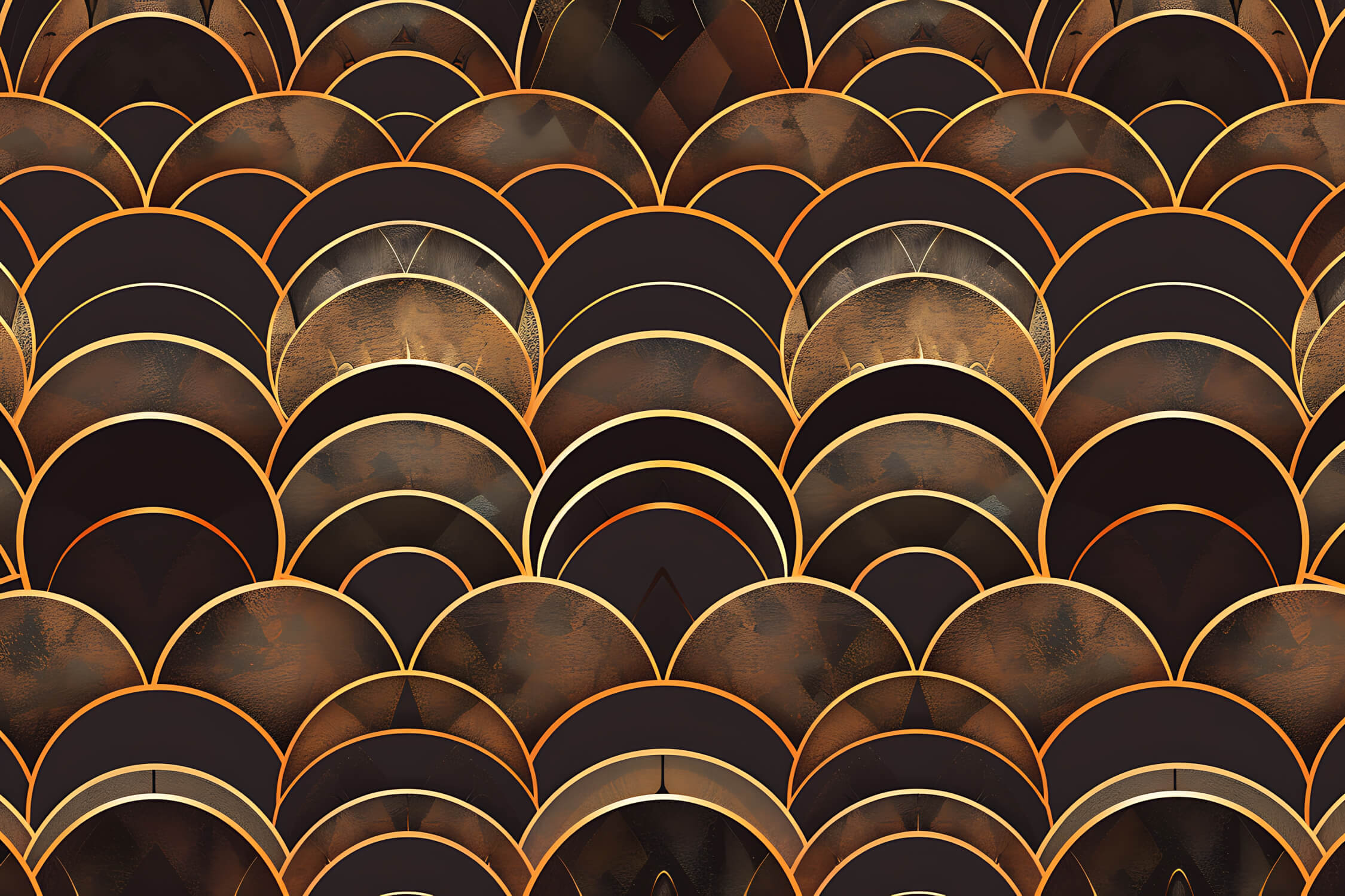 Papier Peint Art Déco Mosaique Magique