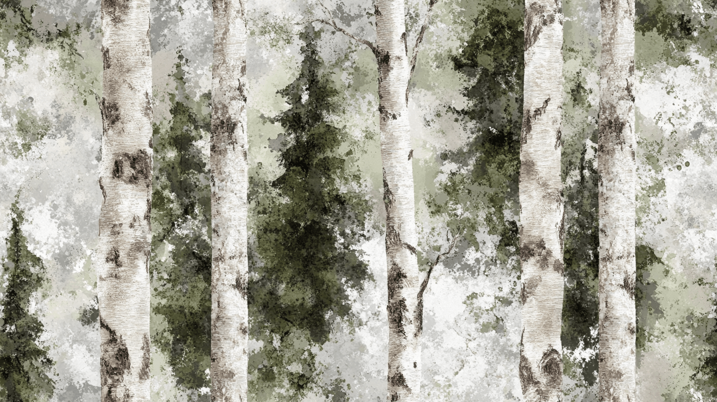 Papier Peint Arbre Bouleau