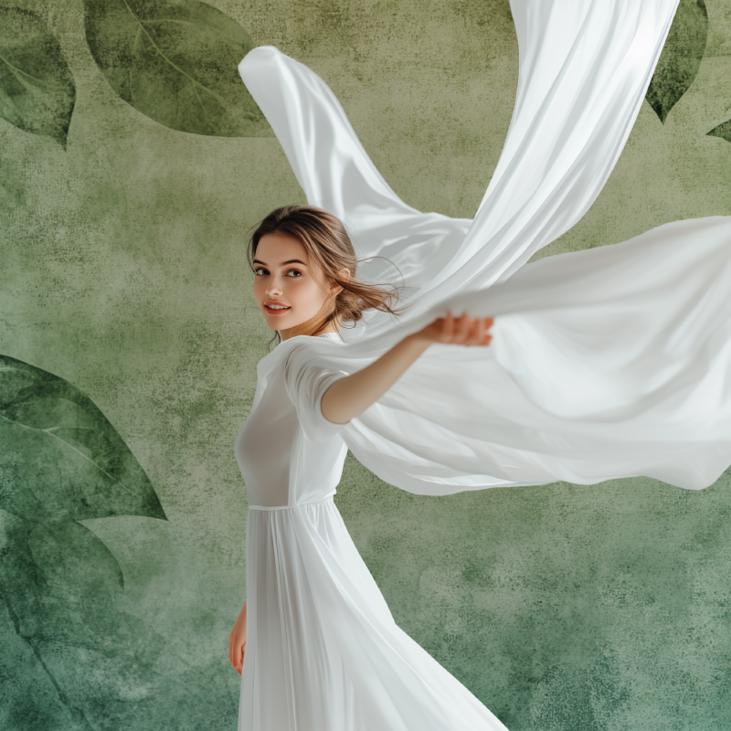 Papier peint vintage vert feuilles modele