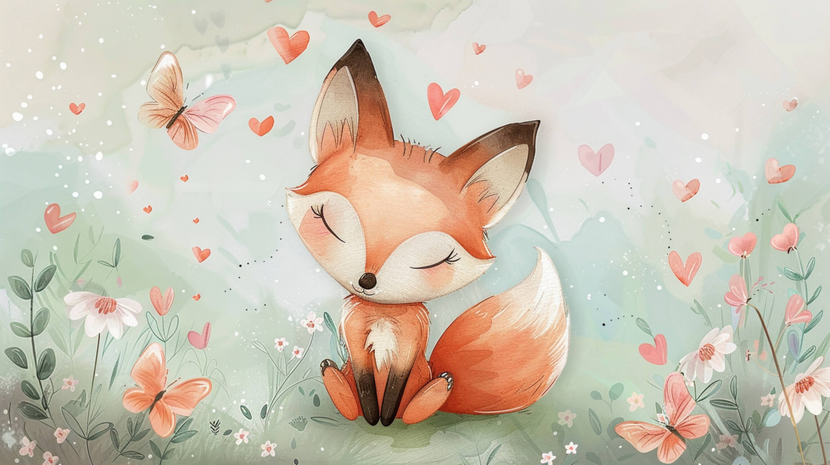 Papier Peint Bébé Renard Chambre Nouveau Né