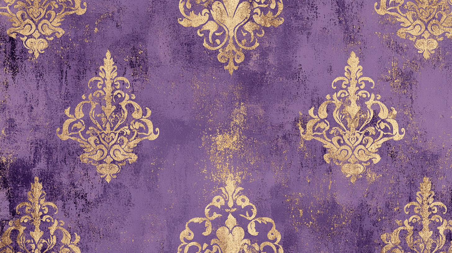 Papier Peint Vintage Violet