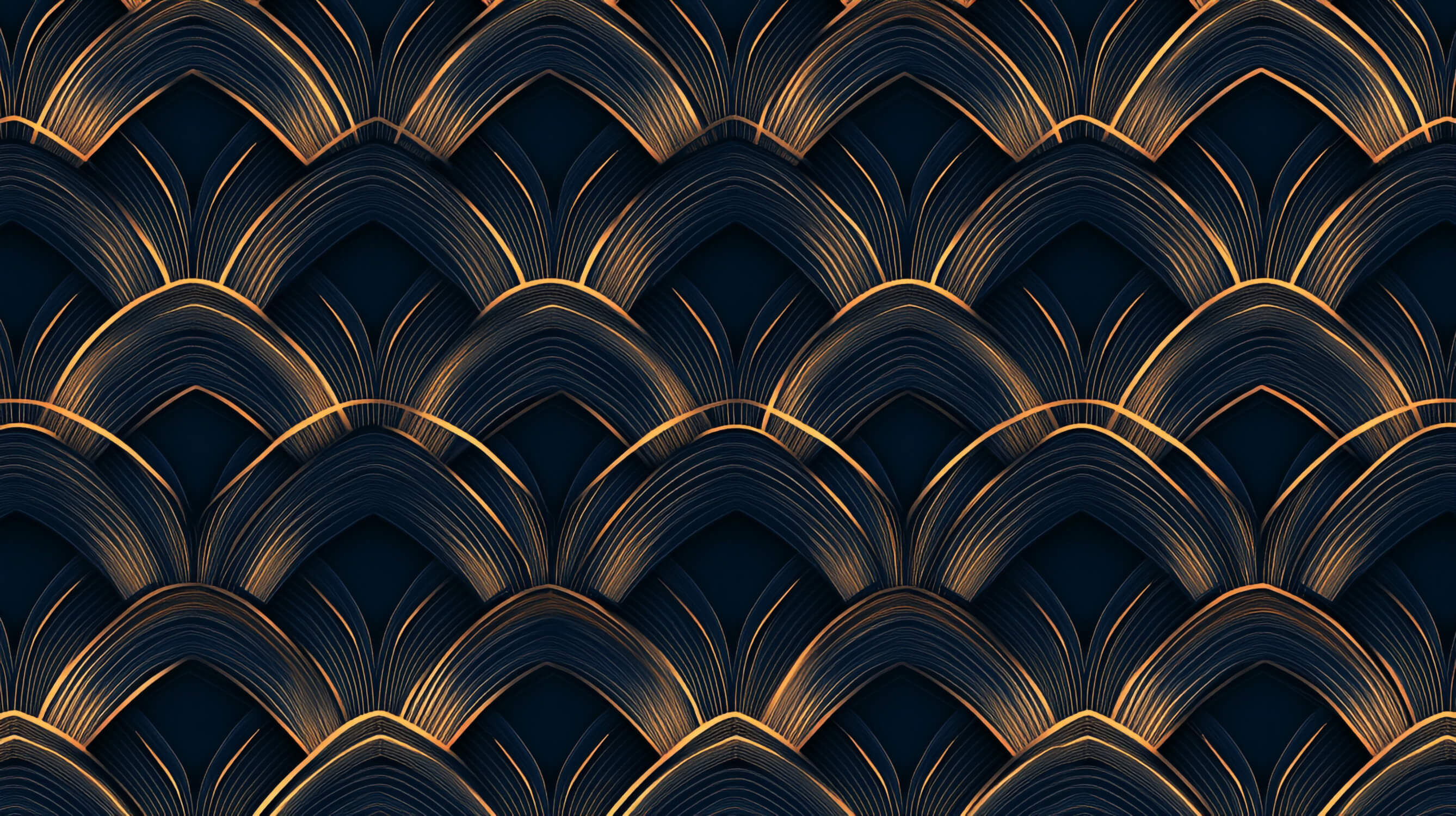 Papier Peint Art Déco Deco Noir Or Relief