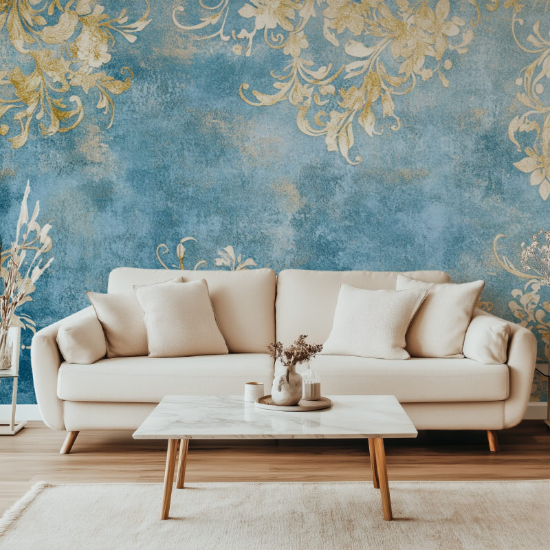 Papier peint vintage lille canape simple