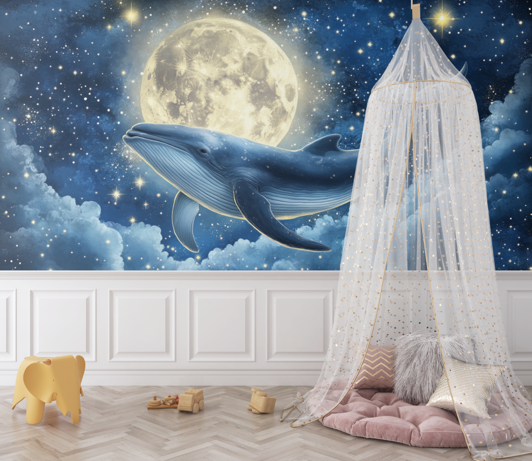 Papier peint marin monde etoile bebe