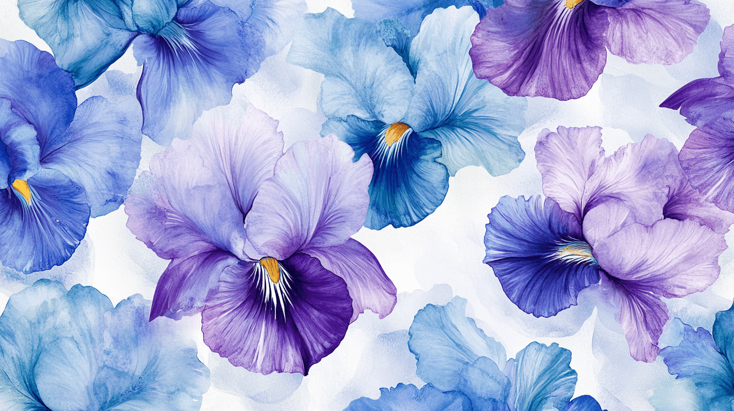 Papier Peint Fleur D'iris