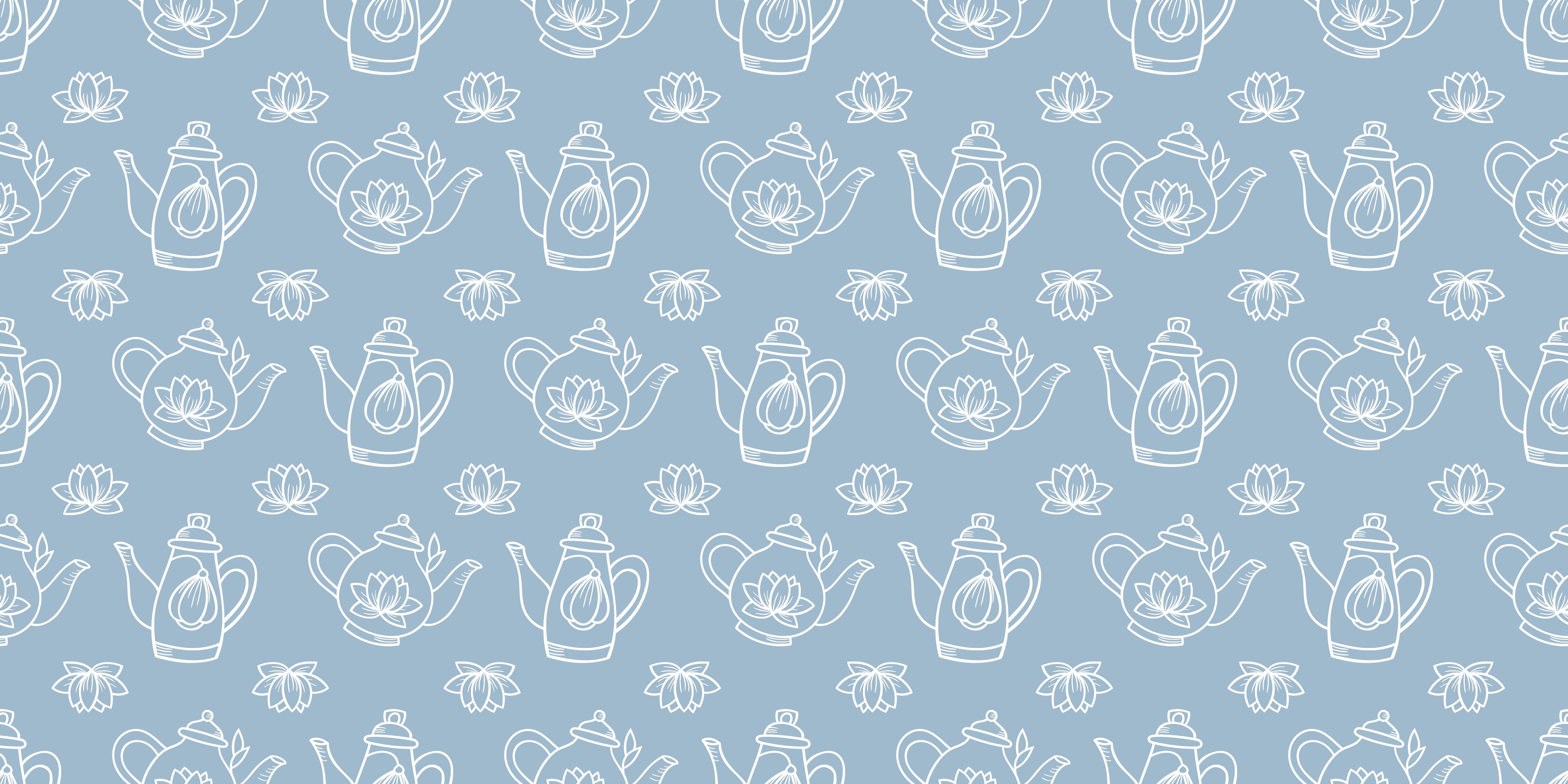 Papier peint Chambre bébé monochrome bleu