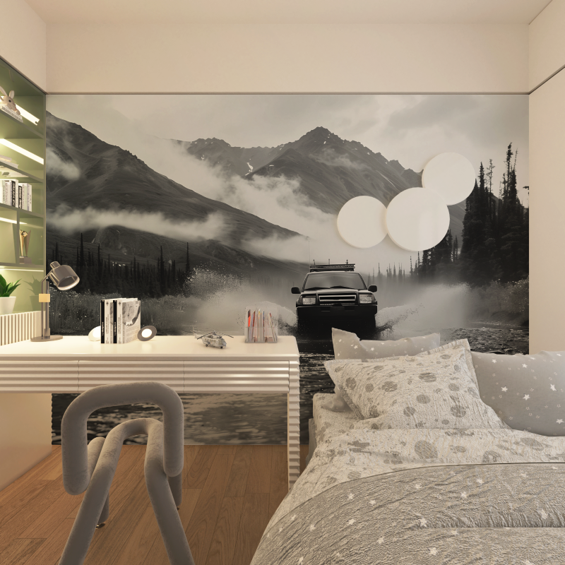 Papier peint pour bureau voiture chambre adolescents