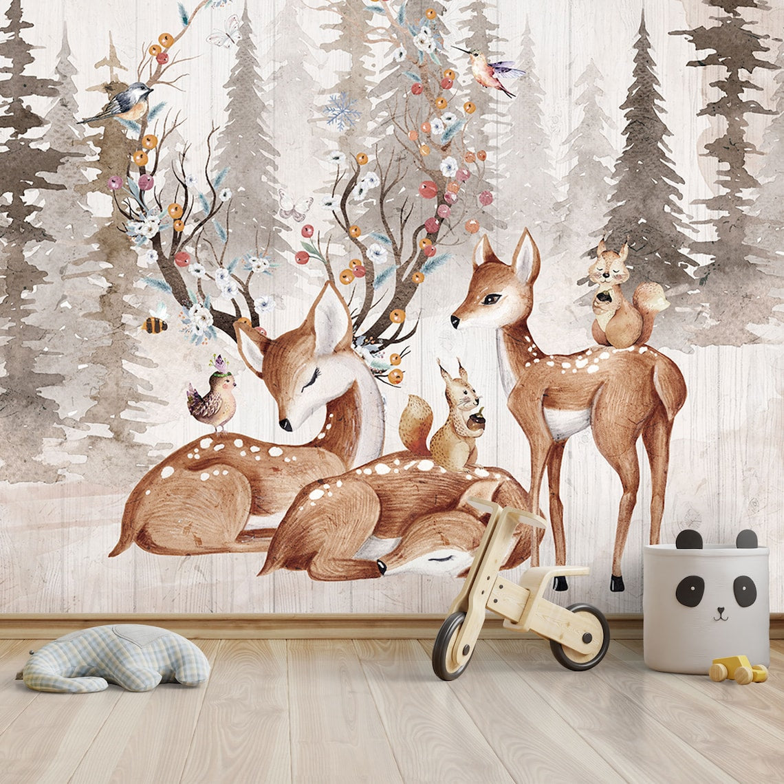 Sfondi animali <br/> Foresta e cervo reale