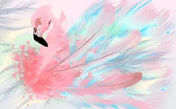 Decorazione della stanza per bambini rosa fiammeggiante