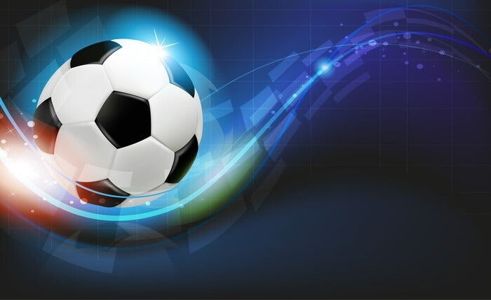 Carta da parati da calcio da muro Shine