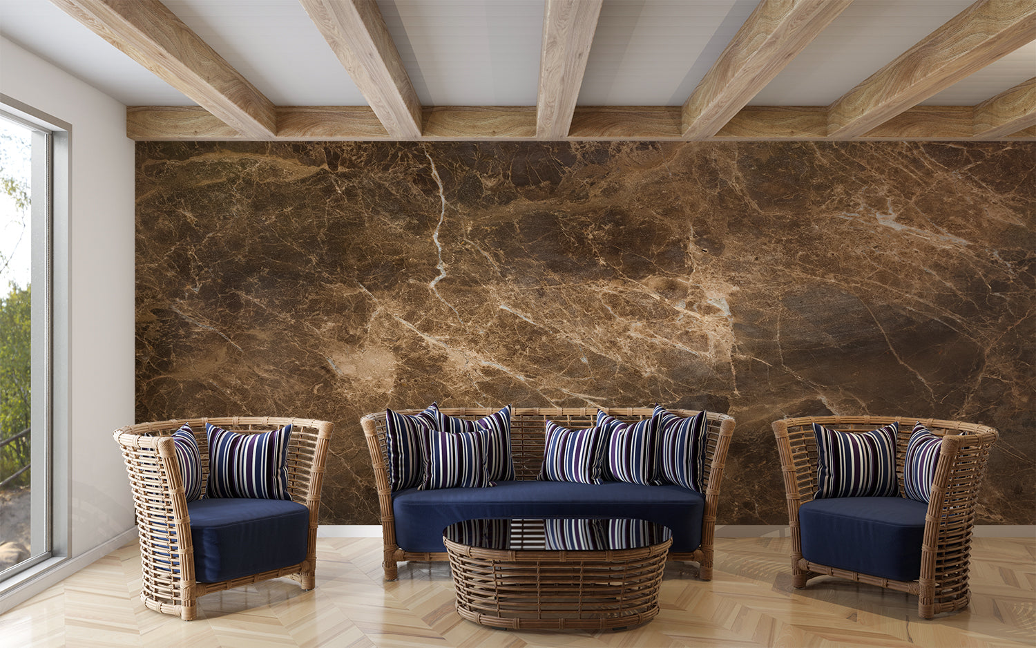 Papier Peint 3D Effet Marbre