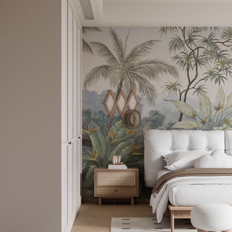 Carta da parati dell'albero tropicale