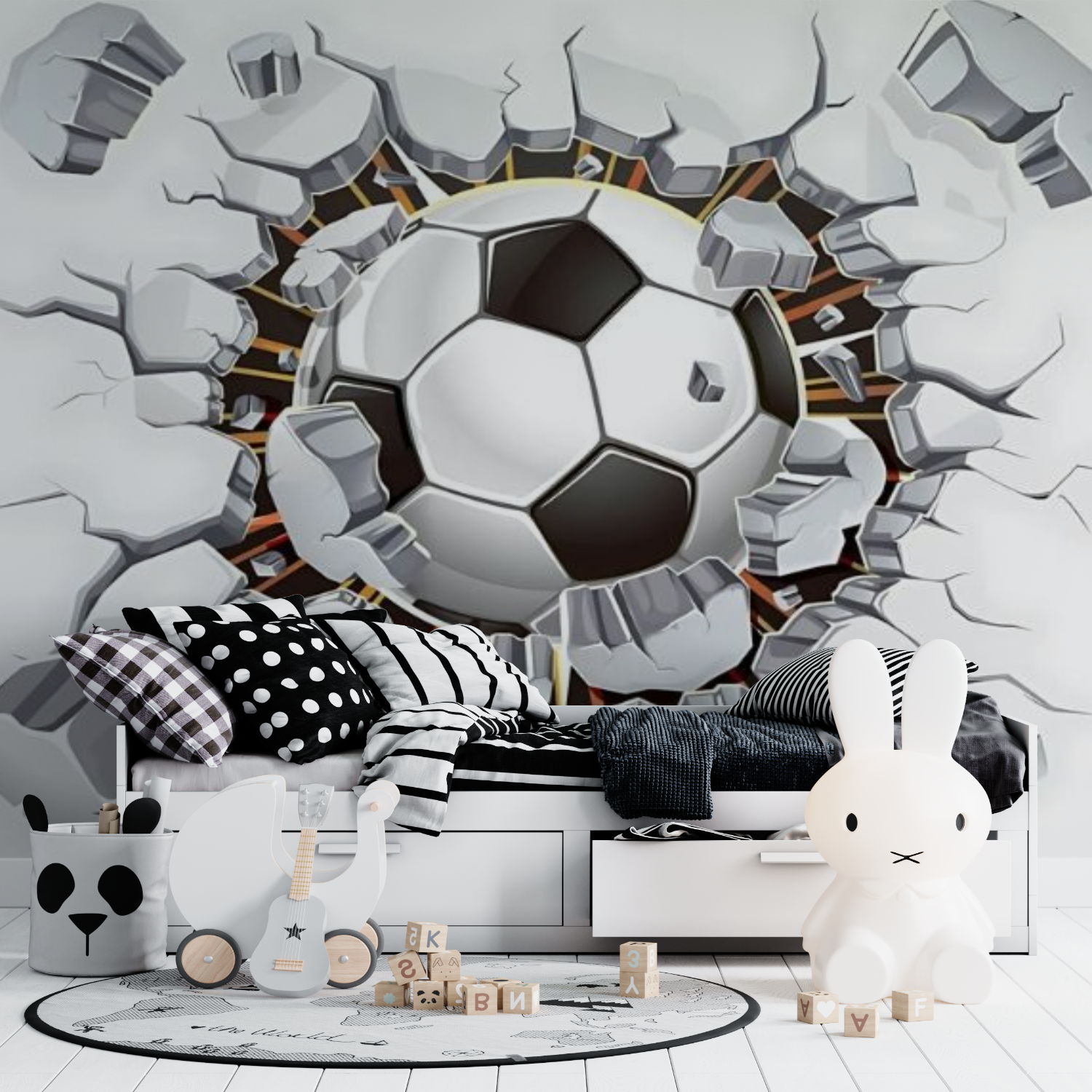 3D ball football wallpaper